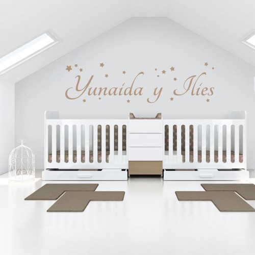 Vinilo nombres Yunaida y Ilies