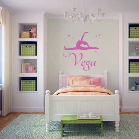 2781 Vinilo Gimnasta nombre Vega