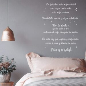 2863 Vinilo texto La Felicidad