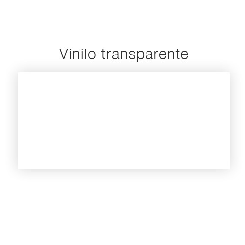 Pieza Vinilo Liso Transparente