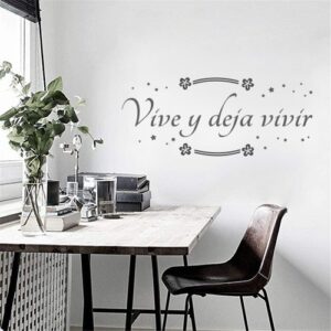 2880 Vinilo texto Vive y deja vivir