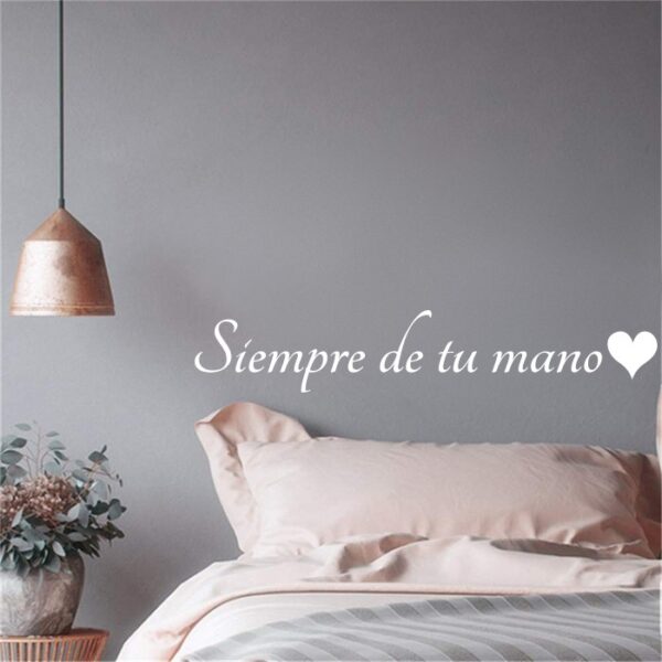 2888 Vinilo frase Siempre de tu mano