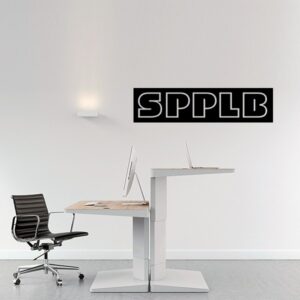 Vinilo nombre empresa máscara