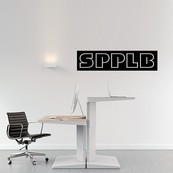 Vinilo nombre empresa máscara