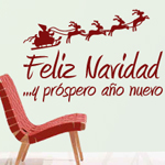 472 Vinilos Trineo Feliz Navidad
