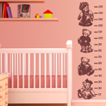 Vinilos Medidor Ositos teddy