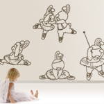 645 Vinilos Ositos y ositas Ballet