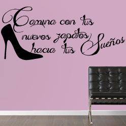 Vinilos Frase Zapatos
