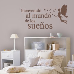 Vinilos hada con texto