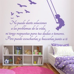 Vinilos Niño en columpio