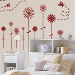 Flores y mariposas infantiles